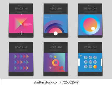 Vector business brochure or magazine cover template