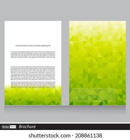 vector business brochure with space for text