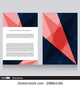 vector business brochure with space for text