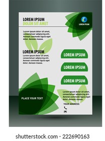 Vector business brochure template 