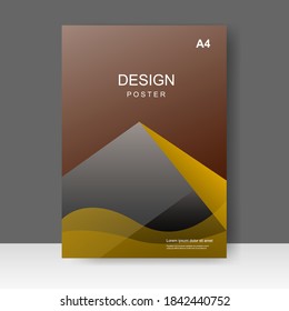 Vector business brochure template. Banner Design, Poster in A4 size. Simple Flyer promotion. magazine. Vector illustration