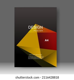 Vector business brochure template. Banner Design, Poster in A4 size. Simple Flyer promotion. magazine. Vector illustration