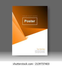 Plantilla de folleto comercial de vectores. Diseño de pancartas, afiche en tamaño A4. Promoción simple de volante. de la barra Formato. Ilustración del vector
