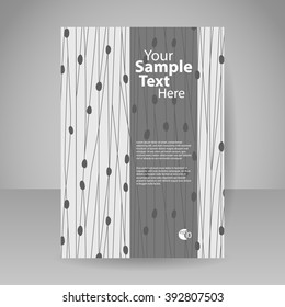 Vector business brochure template or cover for the magazine. Modern abstract web, poster