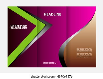 Vector Business Brochure Template Design
