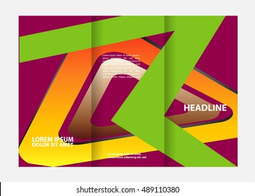 Vector Business Brochure Template Design
