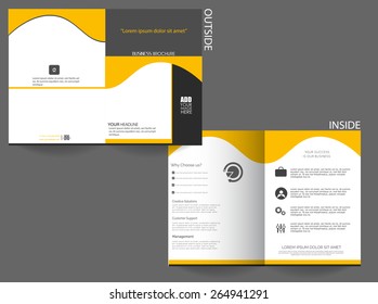 Vector Business Brochure template for multiple uses.