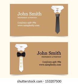 Vector business card