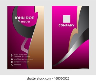 Vector business card
