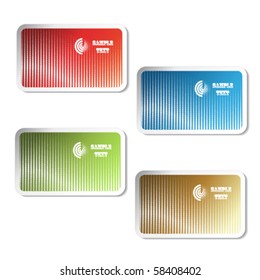Vector business card
