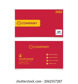 Diseño creativo de tarjeta de visita vectorial. Plantilla de tarjeta de visita Vector Moderno, creativa y limpia. Tarjeta de visita con un diseño sencillo. Diseño creativo de tarjeta de visita vectorial.