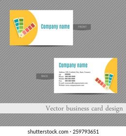 Vector business card design for an advertising agency