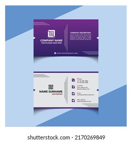 Vector Business Card Design, einfach, aber einzigartig. Kann für jedes Unternehmen verwendet werden. 