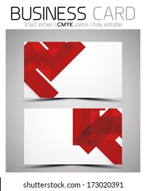 Design-Vorlage für Visitenkarten-Vektorgrafiken - bunt geometrische Formen. CMYK