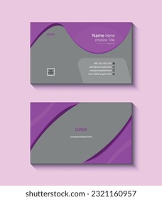 vector business card design template