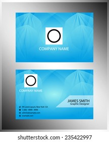 Vector business card design template