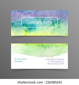 watercolor business card images stock photos vectors shutterstock