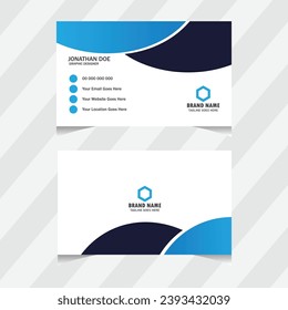 Vector business card design template.