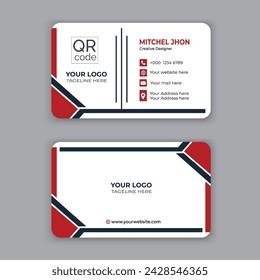 Vector Business card design template of print