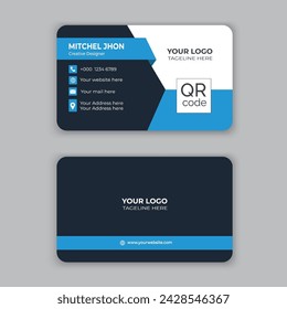 Vector Business card design template of print