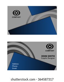 Vector business card design template

