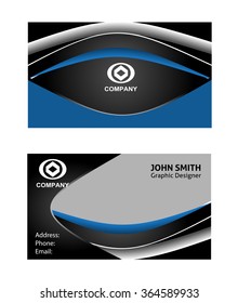 Vector business card design template

