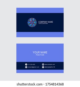 Plantillas de diseño de tarjetas de visita de vectores