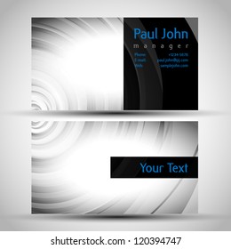 Vector business card front and back