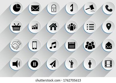 Vektorsymbol für Visitenkarten-Informationen. Vektorgrafik