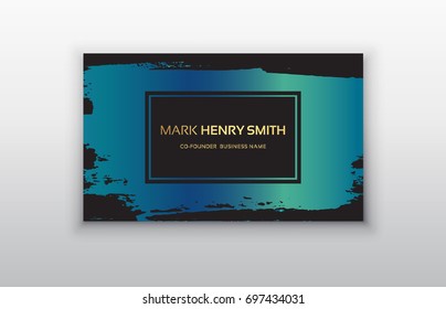 Vector business card. Luxury business card design.