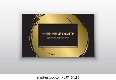 Vector business card. Luxury business card design.