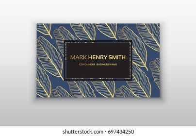 Vector business card. Luxury business card design.
