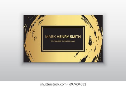 Vector business card. Luxury business card design.