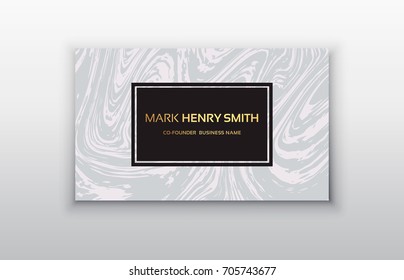 Vector business card. Luxury business card design.