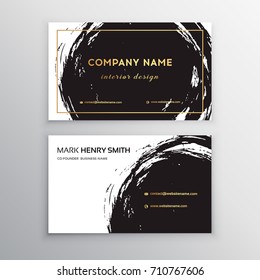 Vector business card. Luxury business card design.