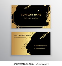 Vector Business Card. Luxury Business Card Design.