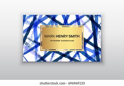 Vector business card. Luxury business card design.Vector Modern Creative and Clean Business Card Template