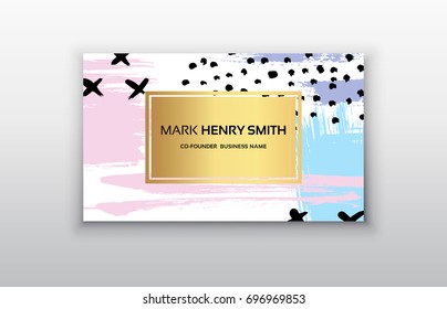 Vector business card. Luxury business card design.Vector Modern Creative and Clean Business Card Template