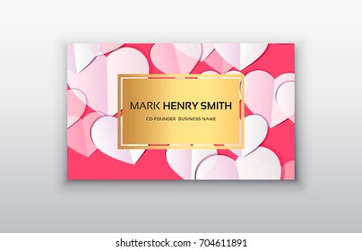 Vector business card. Luxury business card design.Vector Modern Creative and Clean Business Card Template. 