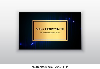 Vector business card. Luxury business card design.Vector Modern Creative and Clean Business Card Template. 