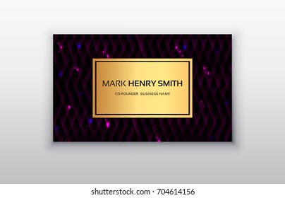 Vector business card. Luxury business card design.Vector Modern Creative and Clean Business Card Template. 