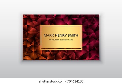 Vector business card. Luxury business card design.Vector Modern Creative and Clean Business Card Template. 