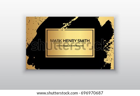 Vector business card. Luxury business card design.Vector Modern Creative and Clean Business Card Template