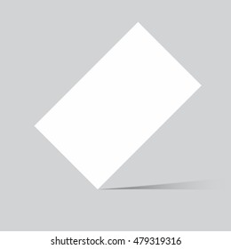 vector business card mock up with shadow