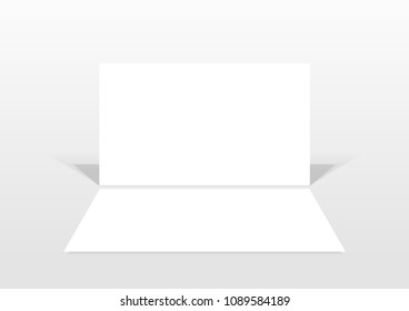 Vector business card mock up template 7