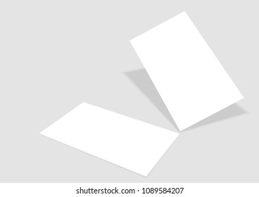 Vector business card mock up template 1