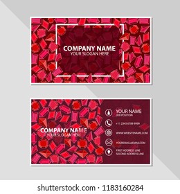 Vector business card modern design template