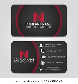 Vector Business Card Modern Design Template