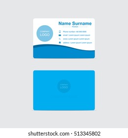 vector business card modern design