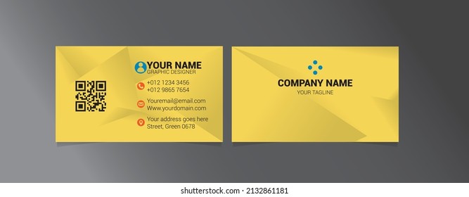 Plantilla de la tarjeta de identificación de la tarjeta de visita del vector.